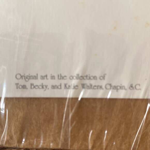 Vintage Winter Welcome by artist Judy Bolton Jarrett 1996, print 24/250, signed - Picture 8 of 16